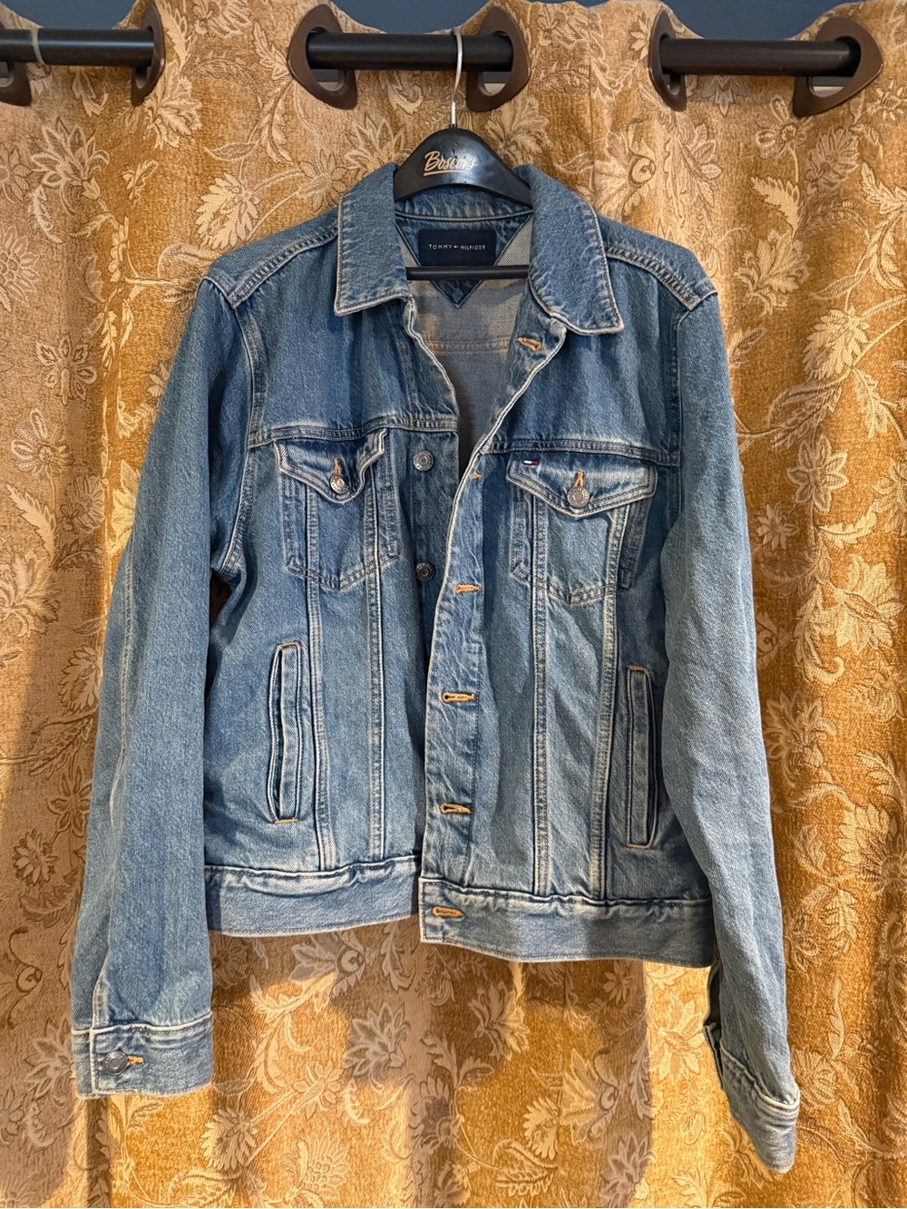 Tommy Hilfiger Light Blue Denim Jacket with Chest Pockets